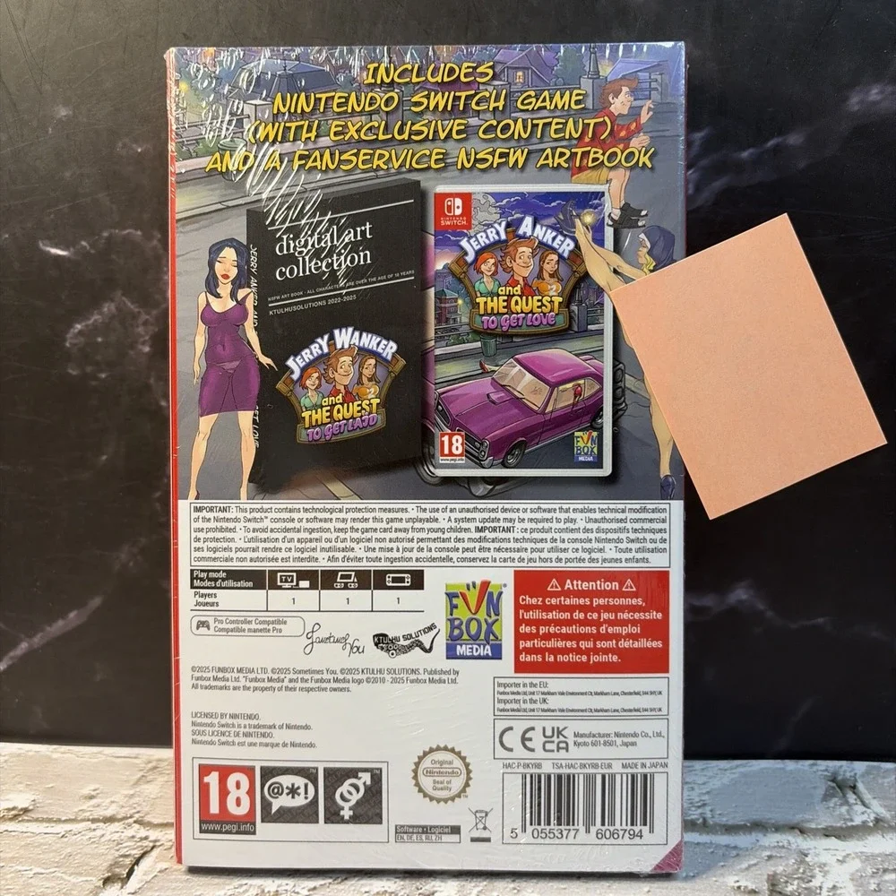 Jerry Anker and the Quest to Get Love - Nintendo Switch - New - Factory Sealed